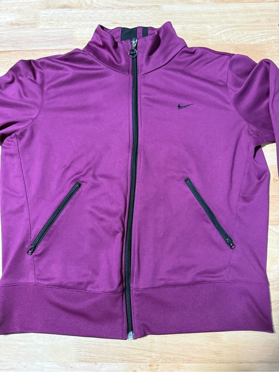 Nike Tops - Nike Women’s Large Purple Black Full Zip Track Jacket